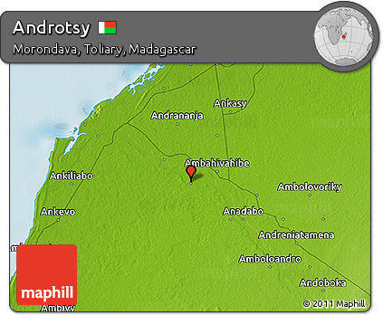 Physical 3D Map of Androtsy
