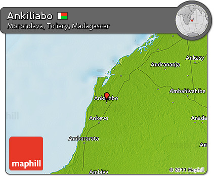 Physical 3D Map of Ankiliabo