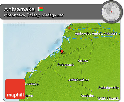Physical 3D Map of Antsamaka