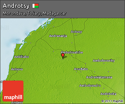 Physical 3D Map of Androtsy