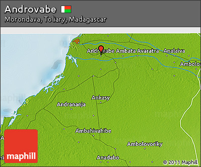 Physical 3D Map of Androvabe
