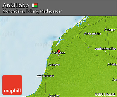 Physical 3D Map of Ankiliabo