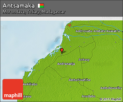 Physical 3D Map of Antsamaka