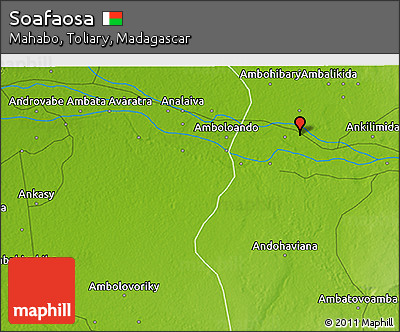Physical 3D Map of Soafaosa