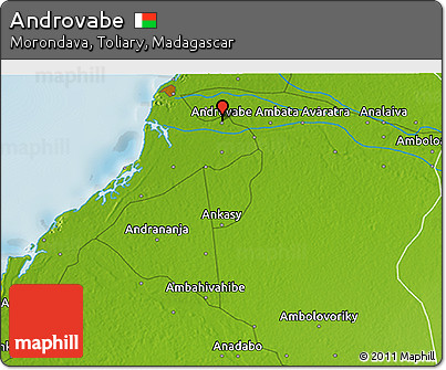 Physical 3D Map of Androvabe