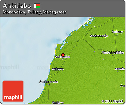 Physical 3D Map of Ankiliabo