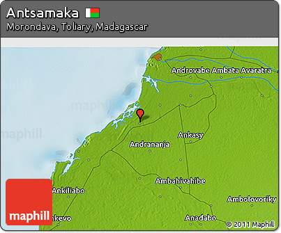 Physical 3D Map of Antsamaka