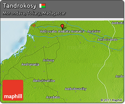 Physical 3D Map of Tandrokosy