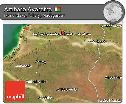 Satellite 3D Map of Ambata Avaratra