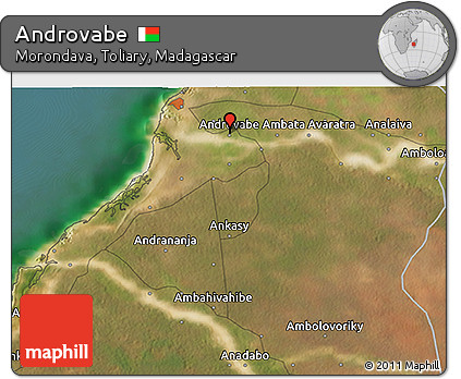 Satellite 3D Map of Androvabe