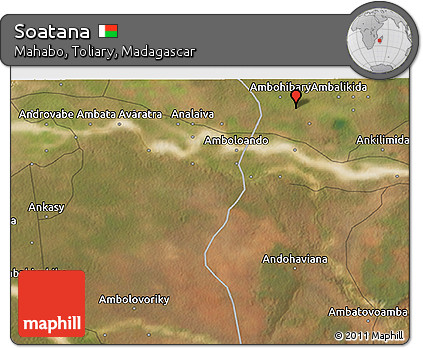 Satellite 3D Map of Soatana