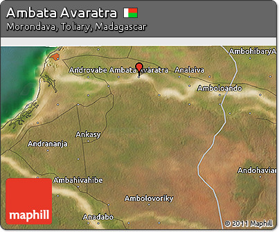 Satellite 3D Map of Ambata Avaratra