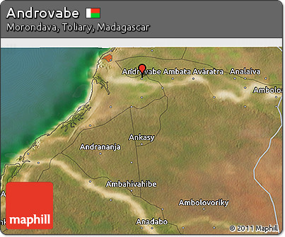 Satellite 3D Map of Androvabe