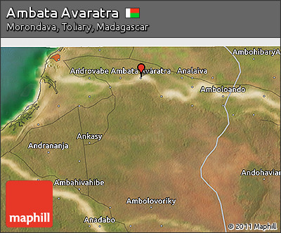 Satellite 3D Map of Ambata Avaratra