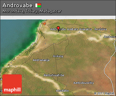 Satellite 3D Map of Androvabe