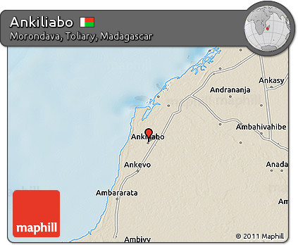 Shaded Relief 3D Map of Ankiliabo