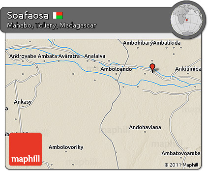 Shaded Relief 3D Map of Soafaosa