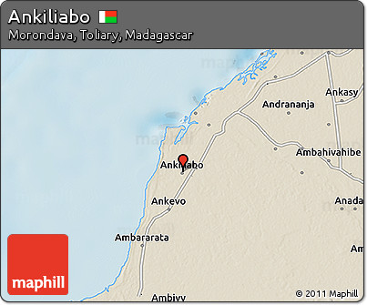 Shaded Relief 3D Map of Ankiliabo