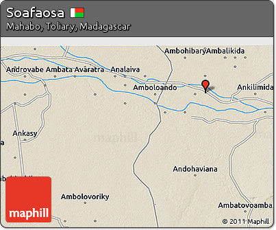 Shaded Relief 3D Map of Soafaosa