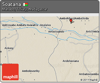 Shaded Relief 3D Map of Soatana