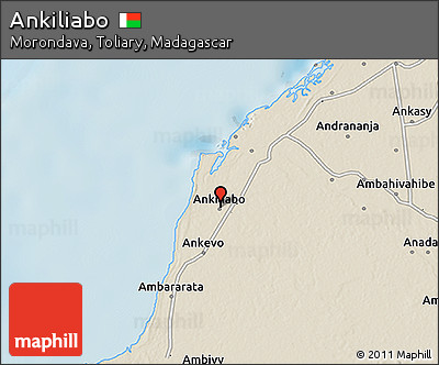 Shaded Relief 3D Map of Ankiliabo