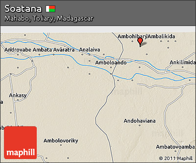 Shaded Relief 3D Map of Soatana