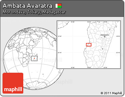 Blank Location Map of Ambata Avaratra
