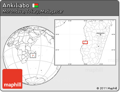 Blank Location Map of Ankiliabo