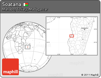 Blank Location Map of Soatana