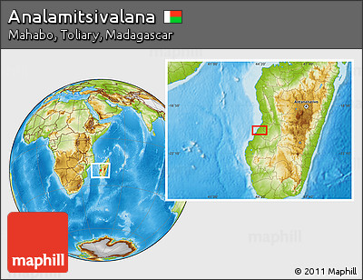 Physical Location Map of Analamitsivalana