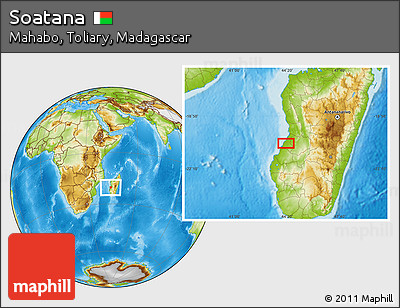 Physical Location Map of Soatana