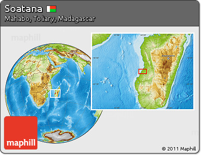 Physical Location Map of Soatana