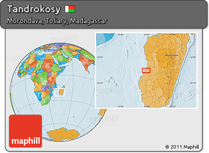 Political Location Map of Tandrokosy