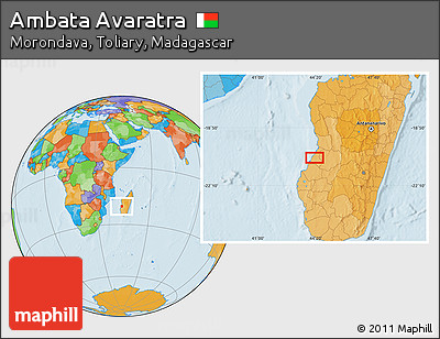Political Location Map of Ambata Avaratra