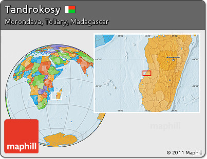 Political Location Map of Tandrokosy