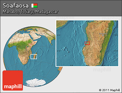 Satellite Location Map of Soafaosa