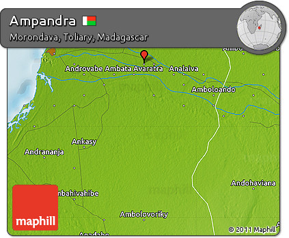 Physical Map of Ampandra
