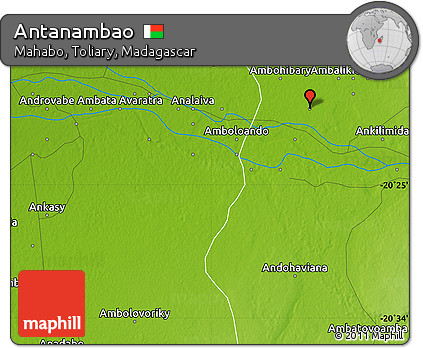 Physical Map of Antanambao