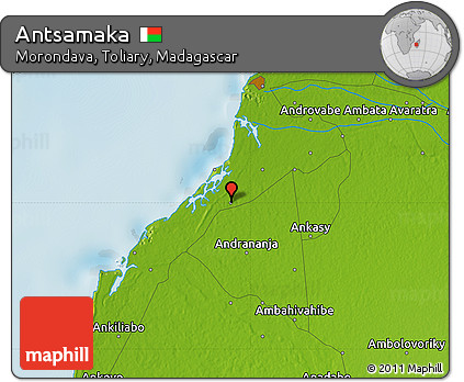Physical Map of Antsamaka