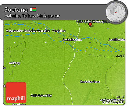 Physical Map of Soatana
