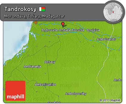 Physical Map of Tandrokosy