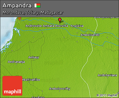 Physical Map of Ampandra