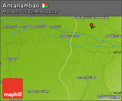 Physical Map of Antanambao