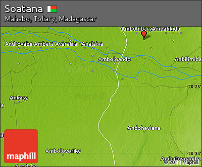 Physical Map of Soatana