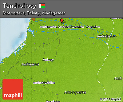 Physical Map of Tandrokosy