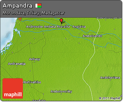 Physical Map of Ampandra