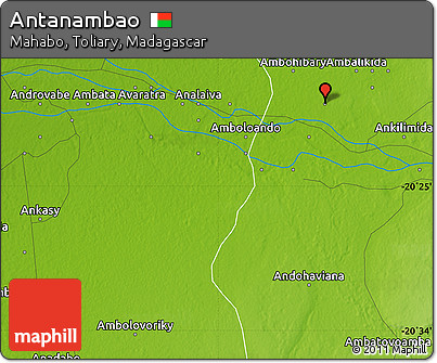 Physical Map of Antanambao