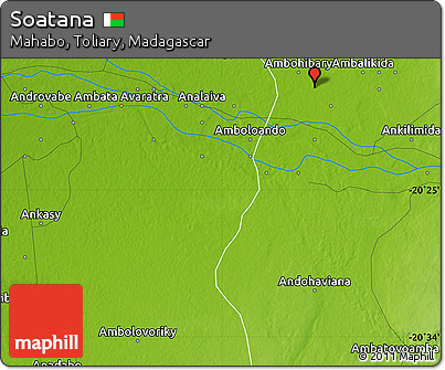 Physical Map of Soatana