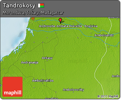 Physical Map of Tandrokosy