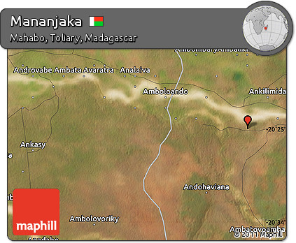 Satellite Map of Mananjaka